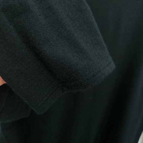 Seg'ments 100% Merino Wool Crew Neck Long Sleeve Base Layer Top M Black - Picture 12 of 14
